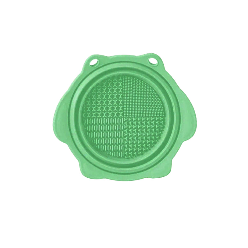 Foldable Silicone Makeup Brush Cleaning Bowl, Custom Colors Available