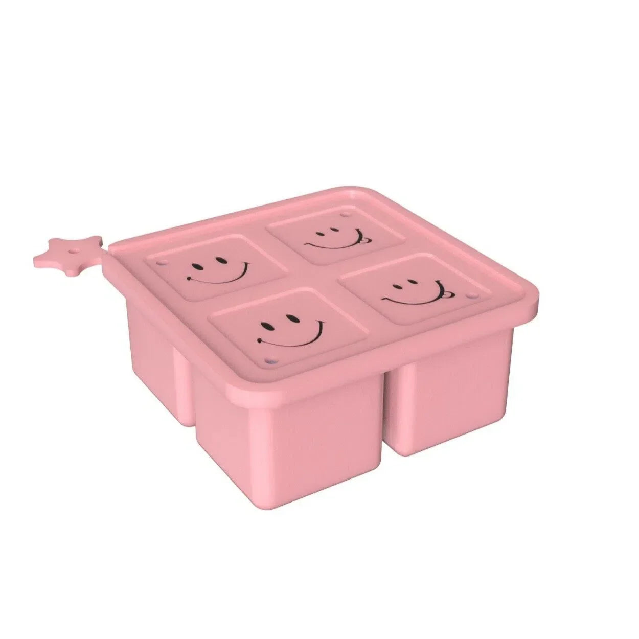 4-Cavity Large Silicone Ice Cube Mold with Lid