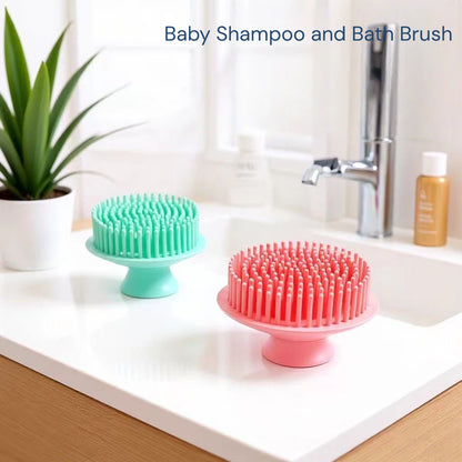 Baby Silicone Bath & Shampoo Brush