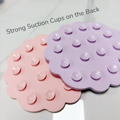 Flower-Shaped Pet Lick Mat with Suction Cups | Slow Feeder Silicone Treat Mat for Dogs & Cats