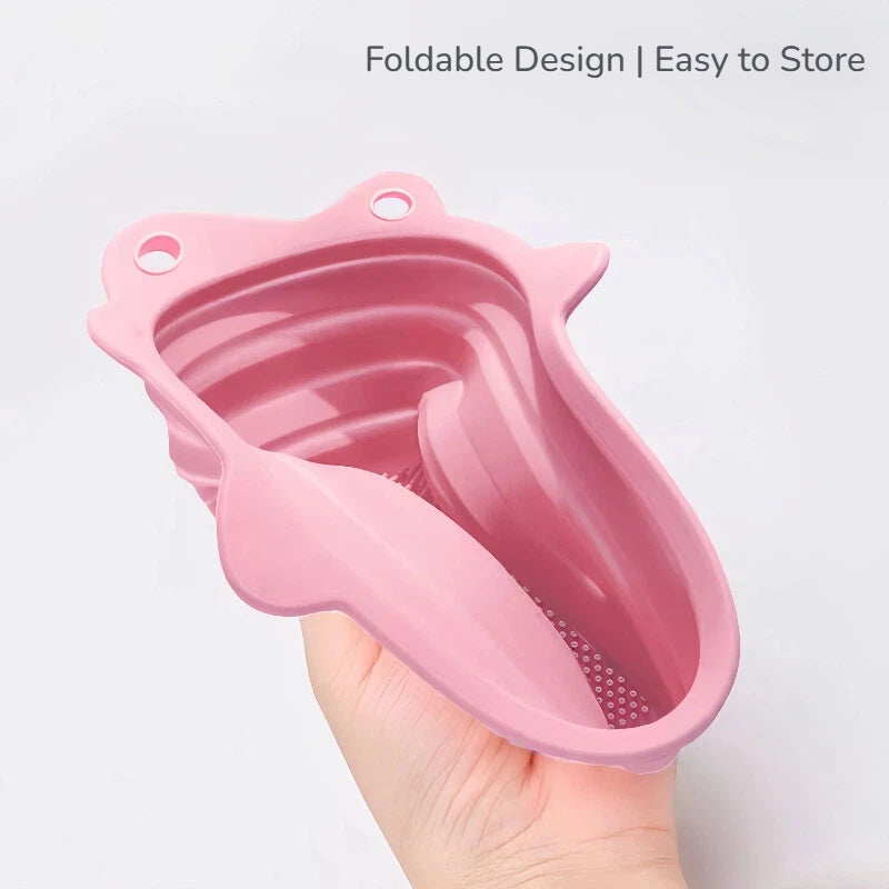 Foldable Silicone Makeup Brush Cleaning Bowl, Custom Colors Available
