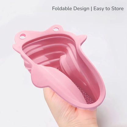 Foldable Silicone Makeup Brush Cleaning Bowl, Custom Colors Available