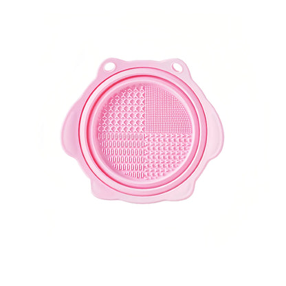 Foldable Silicone Makeup Brush Cleaning Bowl, Custom Colors Available