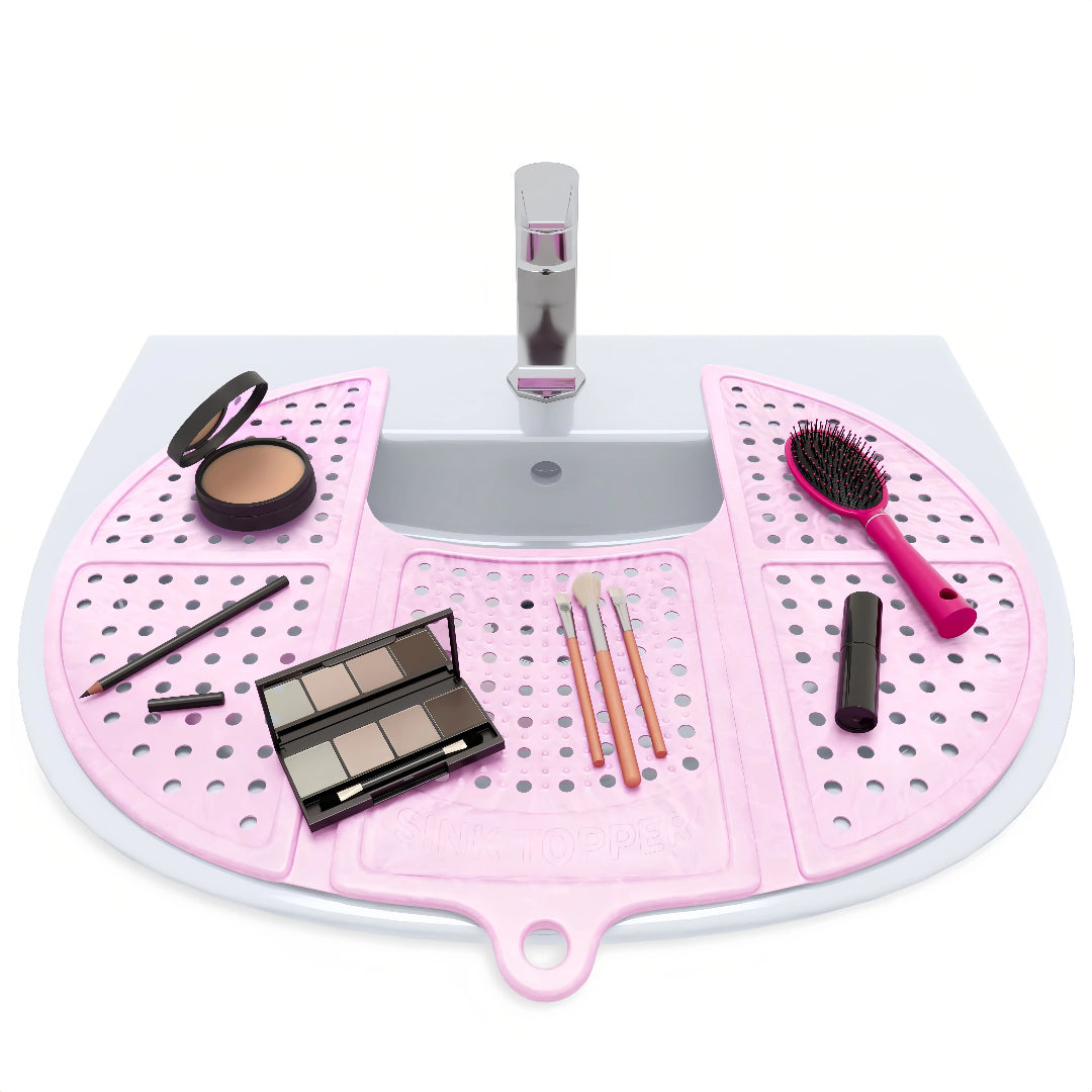Foldable Silicone Makeup Sink Topper Mat