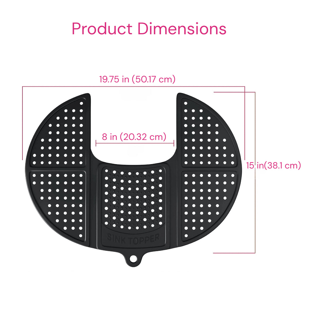 Foldable Silicone Makeup Sink Topper Mat
