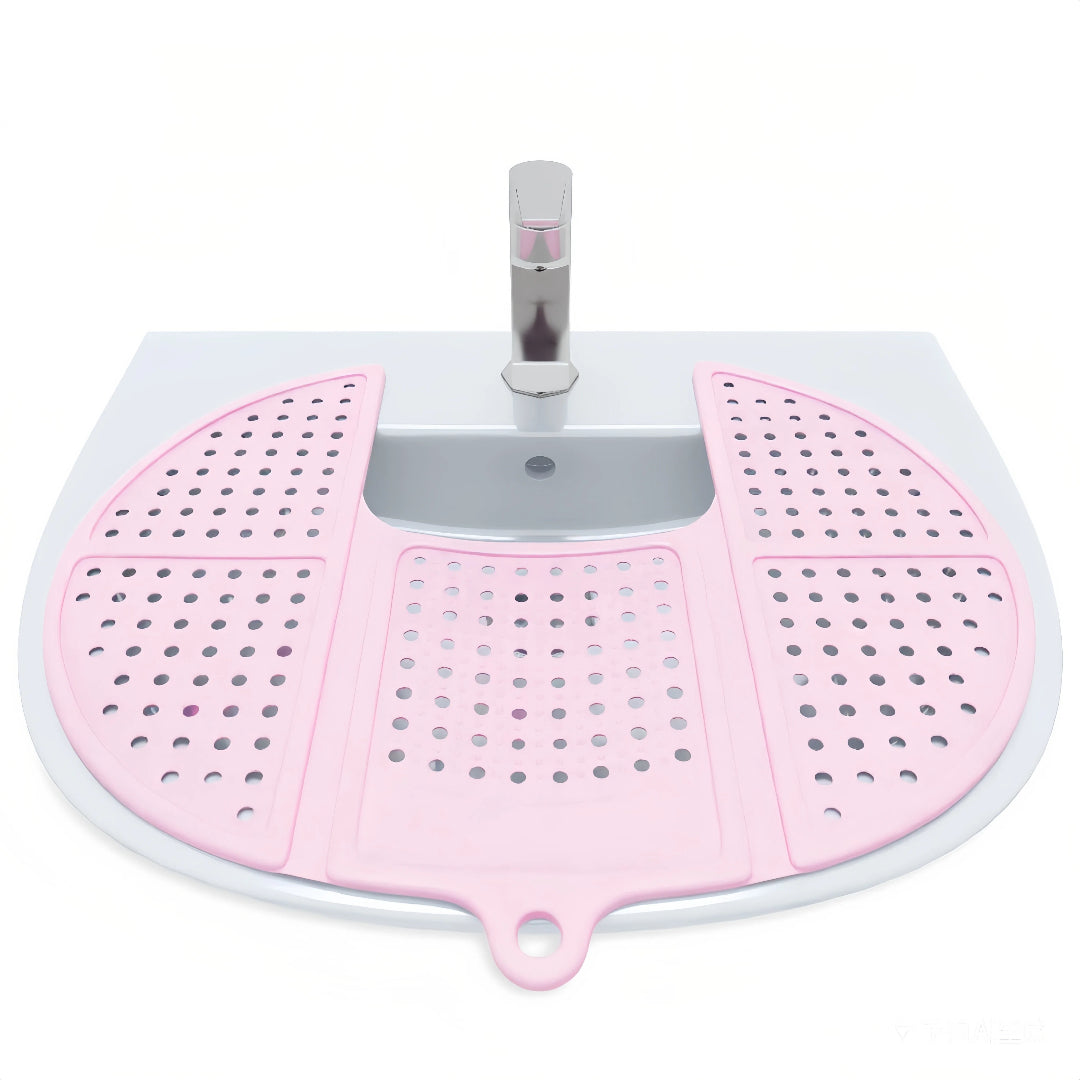 Foldable Silicone Makeup Sink Topper Mat
