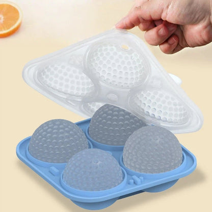 Golf Ball Ice Cube Mold with Lid