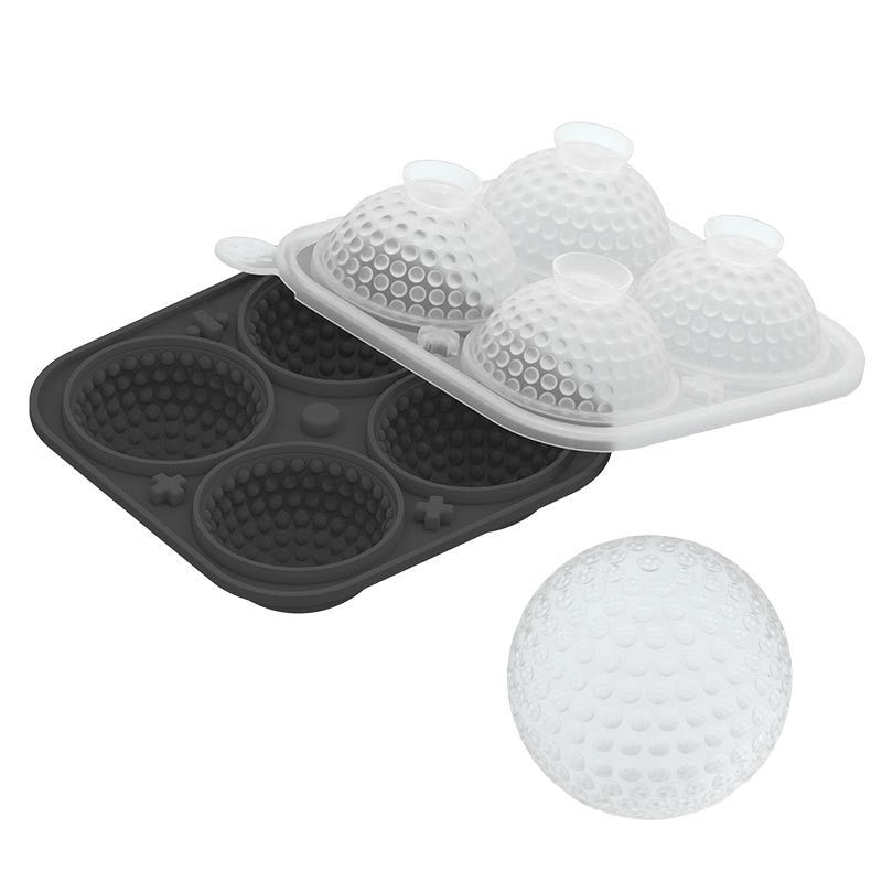 Golf Ball Ice Cube Mold with Lid