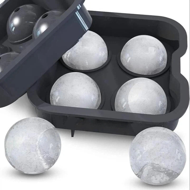 Silicone Ice Ball Mold with Lid