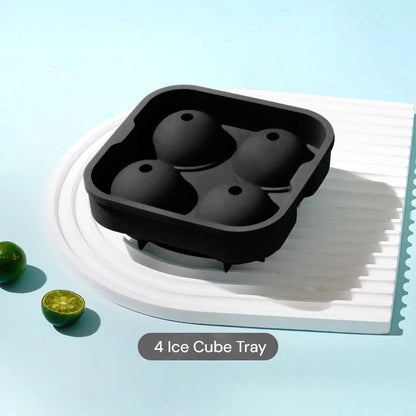 Silicone Ice Ball Mold with Lid