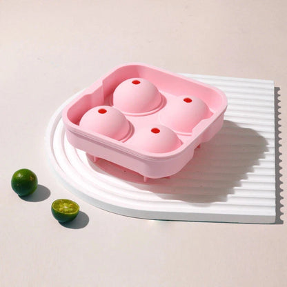 Silicone Ice Ball Mold with Lid