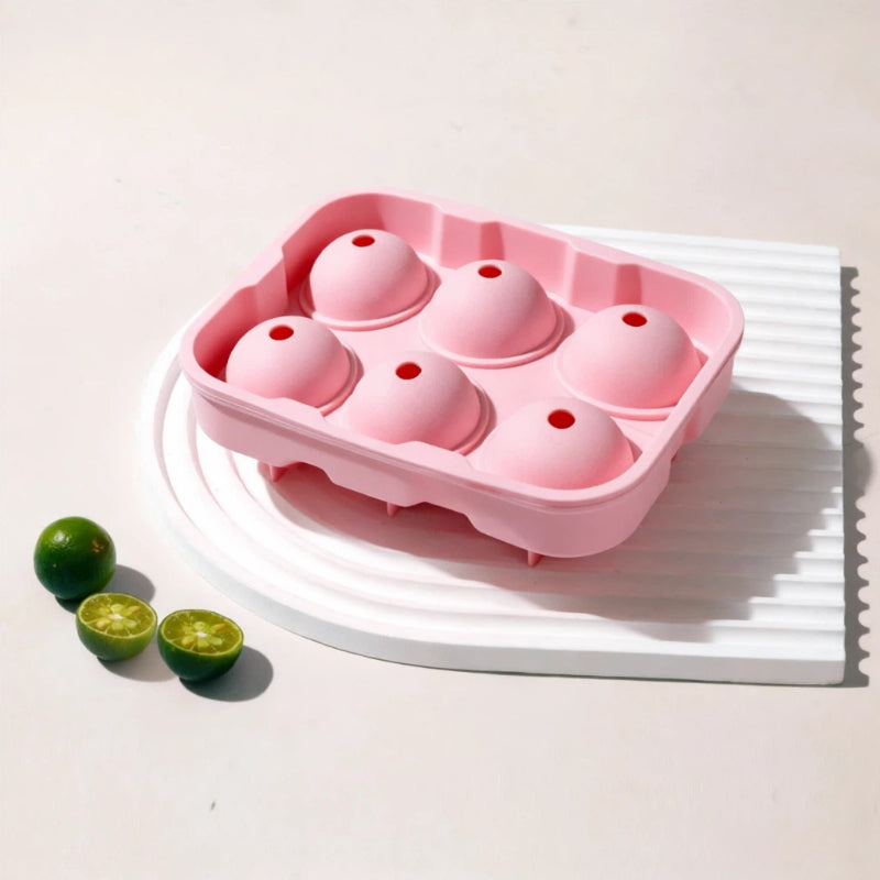 Silicone Ice Ball Mold with Lid