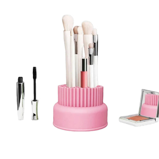 2-in-1 Silicone Makeup Brush Cleaner & Holder Cup