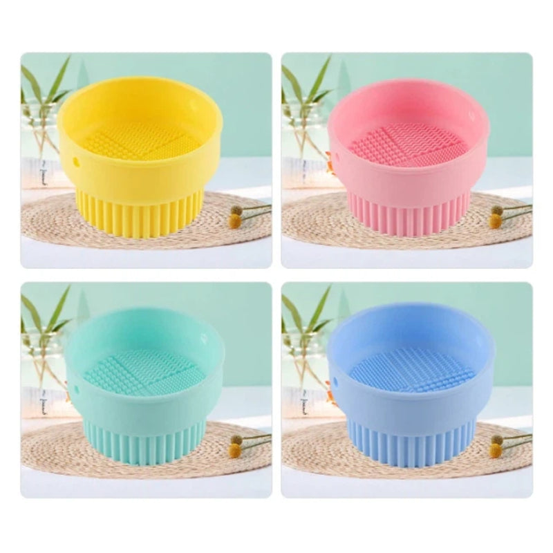 2-in-1 Silicone Makeup Brush Cleaner & Holder Cup