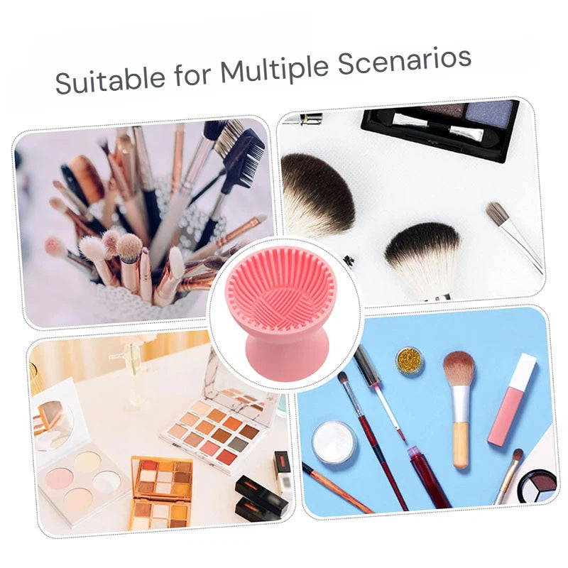 Silicone Makeup Brush Cleaning Cup