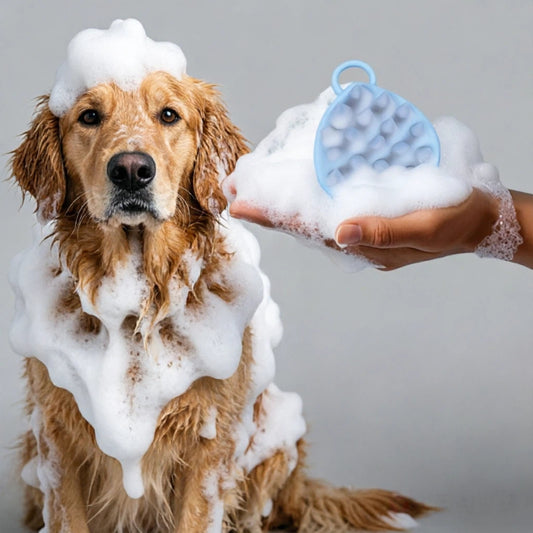 Silicone Pet Bathing Massage Brush