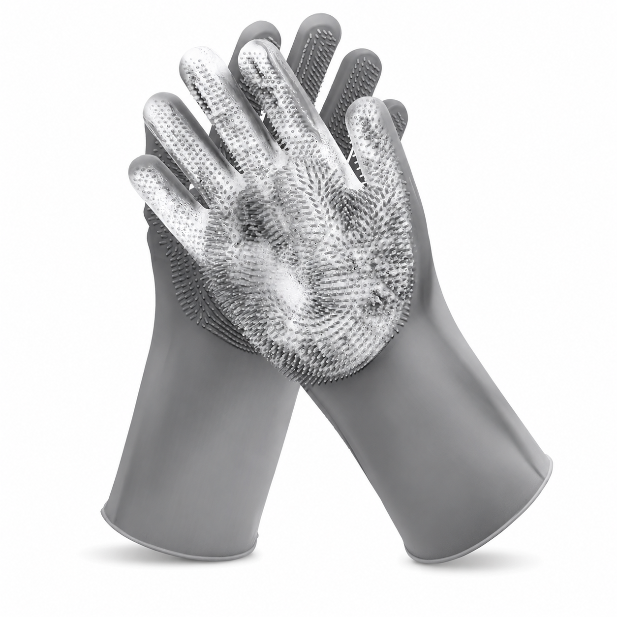 Silicone Pet Grooming Gloves for Bathing, Massage & Hair Removal
