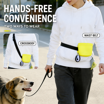 Silicone Pet Training Treat Pouch with Magnetic Closure