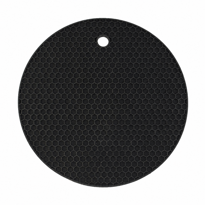 Round Honeycomb Silicone Trivet Mat – Heat-Resistant Pot Holder