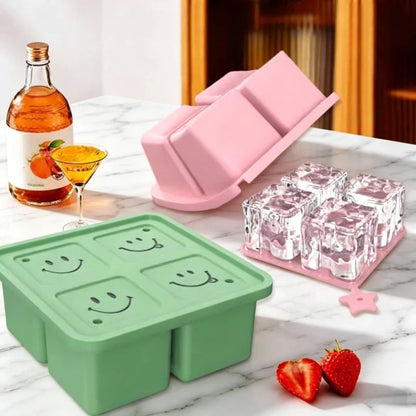 4-Cavity Large Ice Cube Mold
