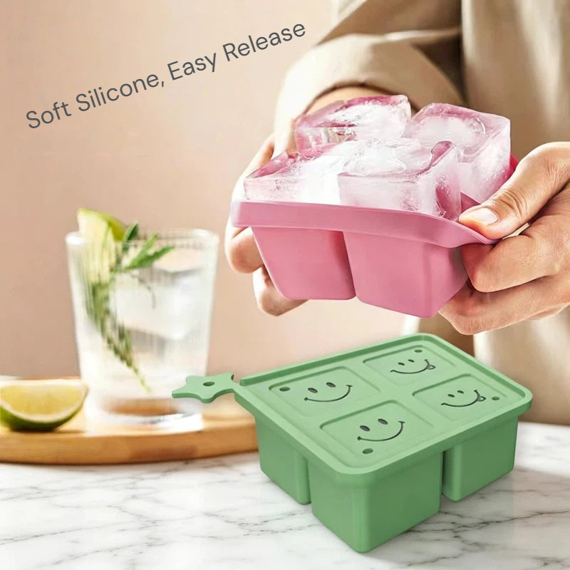 4-Cavity Large Ice Cube Mold