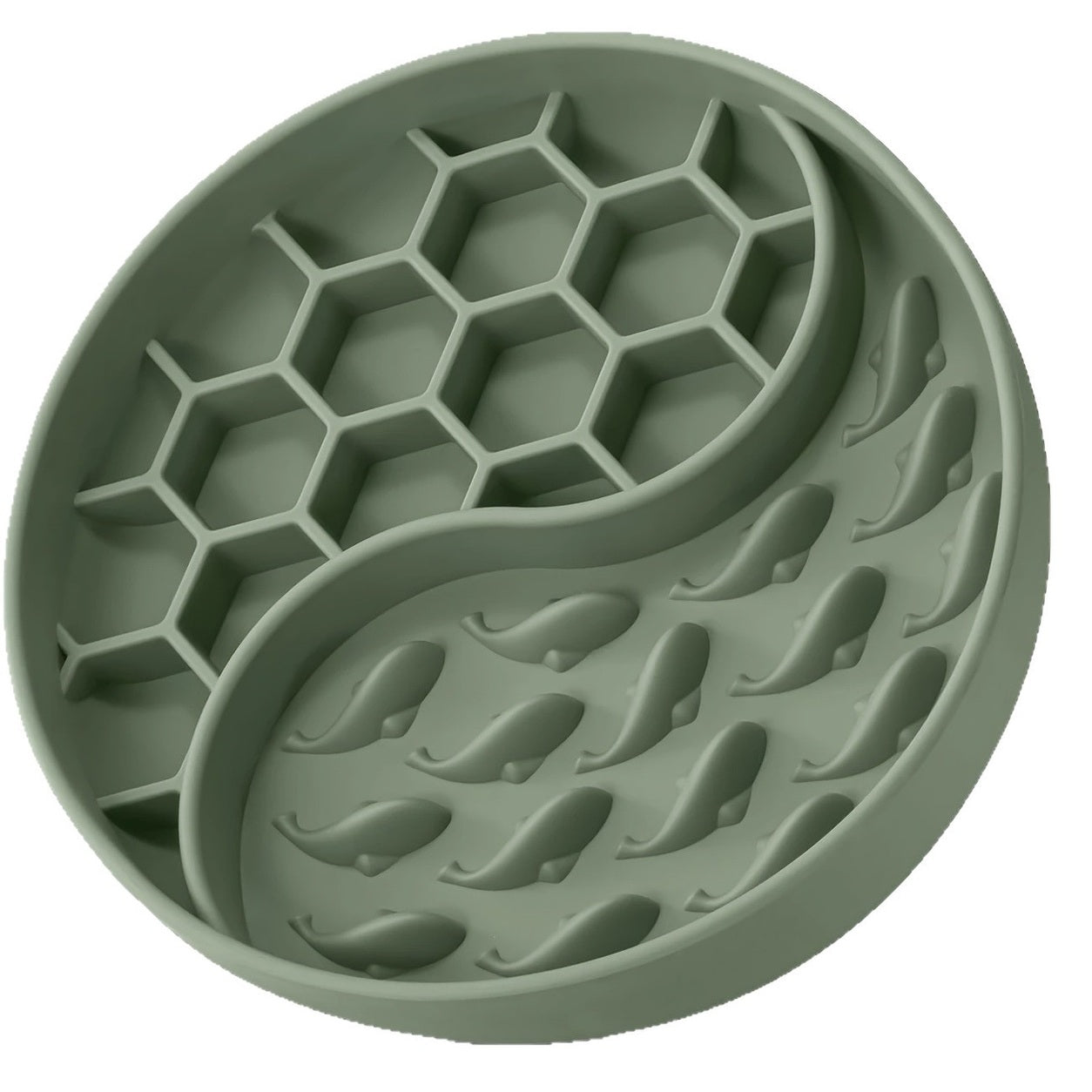 Silicone Slow Feeder Bowl for Dogs & Cats with Suction Base